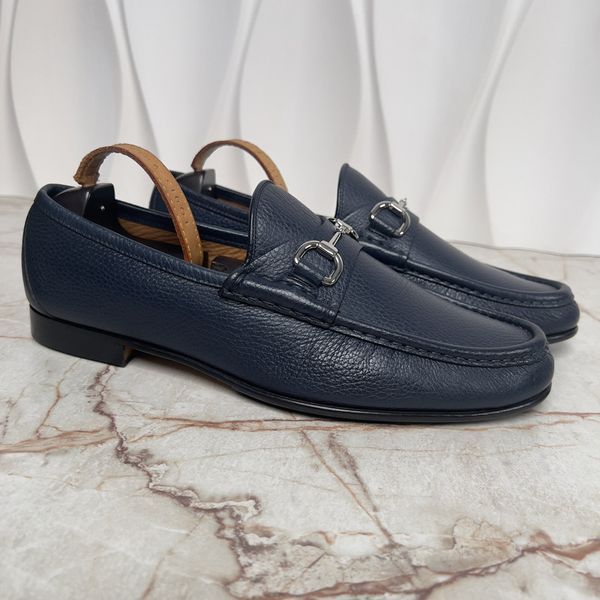 1955 Horsebit Loafers Blue Grain Leather