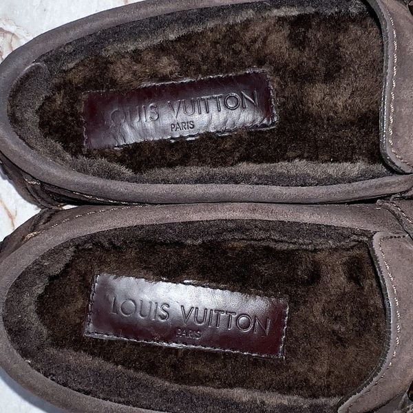 Monte Carlo Moccasins Brown Suede Fur