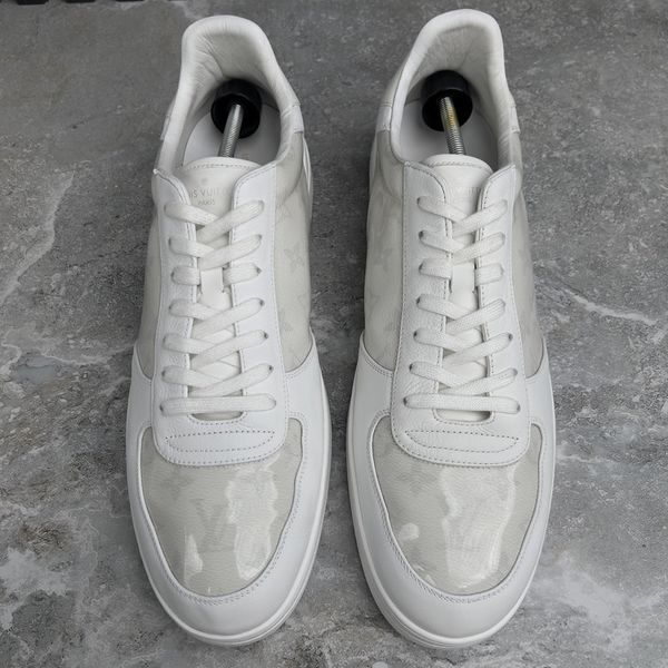 Rivoli Sneakers Monogram White Leather Transparent PVC