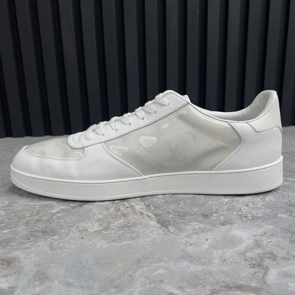 Rivoli Sneakers Monogram White Leather Transparent PVC