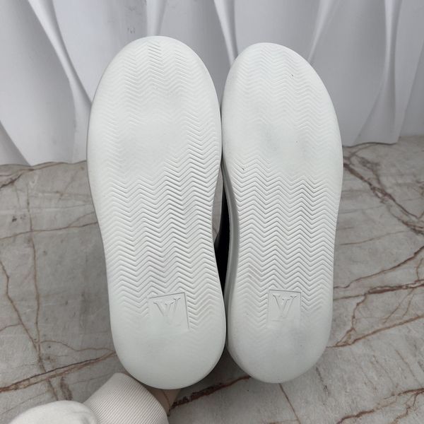 Beverly Hills Damier Monogram кросівки чорні шкіряні 3763 фото