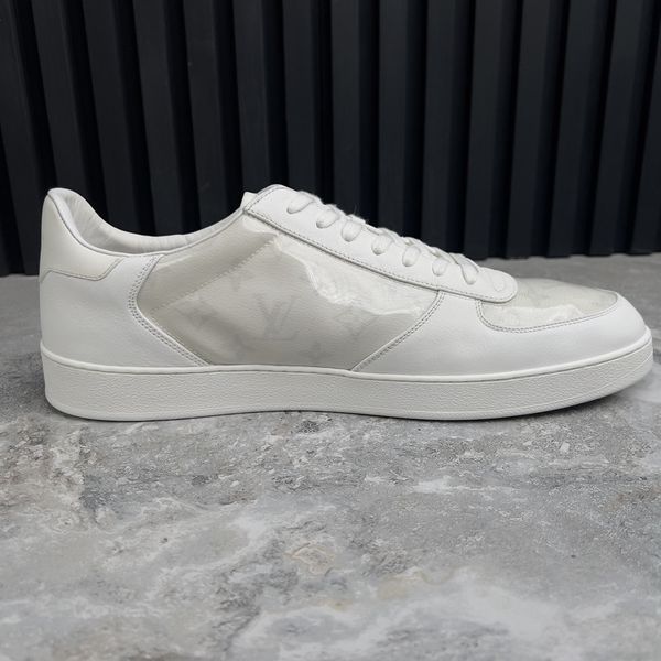 Rivoli Sneakers Monogram White Leather Transparent PVC