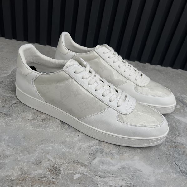 Rivoli Sneakers Monogram White Leather Transparent PVC