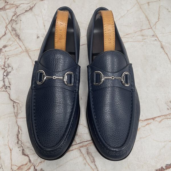 1955 Horsebit Loafers Blue Grain Leather
