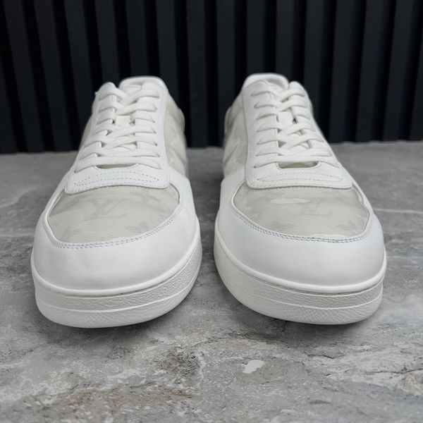 Rivoli Sneakers Monogram White Leather Transparent PVC