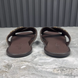 Sandals LV Buckle Flip-flop Brown Leather