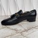Loafers Interlocking G Tasseled Web Black Leather