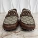 Ayrton Interlocking G Moccasin Supreme Canvas Brown Leather