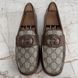 Ayrton Interlocking G Moccasin Supreme Canvas Brown Leather