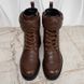 Marmont Double G Combat Boots Matelasse Brown Leather