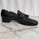 Loafers Interlocking G Tasseled Web Black Leather
