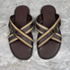 Sandals LV Buckle Flip-flop Brown Leather