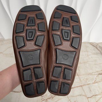 Kanye Horsebit Moccasins Brown Grain Leather