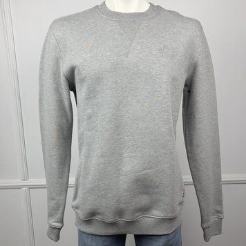 UniQlo світшот світло сірий бавовняний з круглим вирізом UQ1  фото