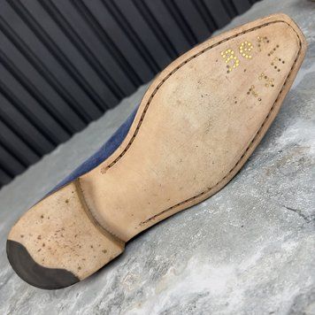 Andy Suede Blue Loafers