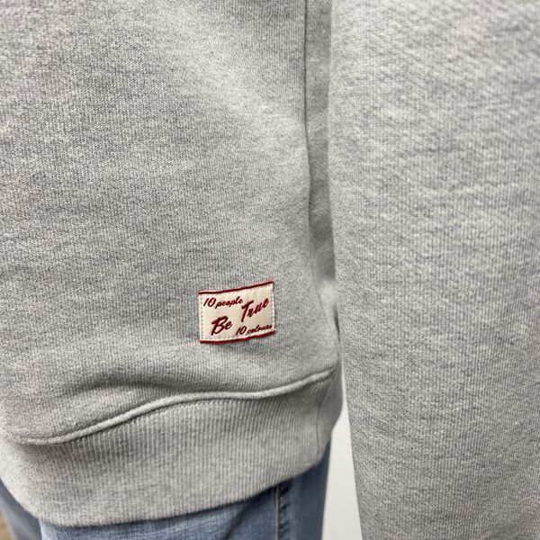 Sweatshirt Light Gray Cotton Crew Neck