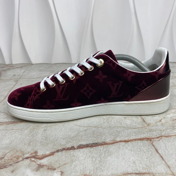 Frontrow LV Monogram кросівки червоні велюрові 2064 фото