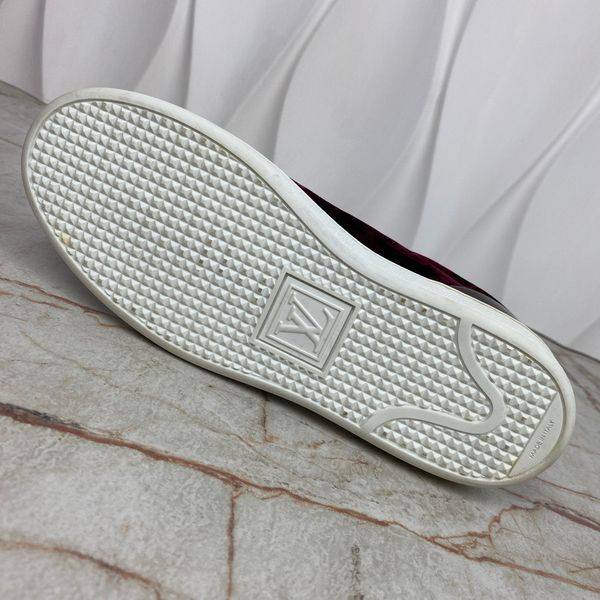 Frontrow LV Monogram кросівки червоні велюрові 2064 фото