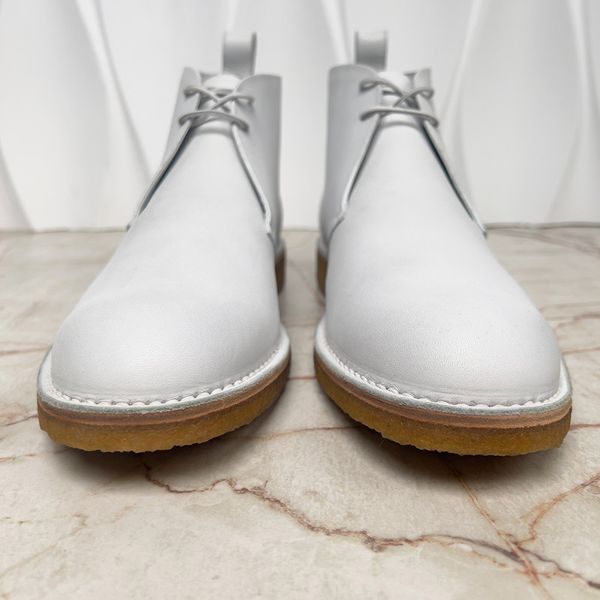 Desert Boots White Leather