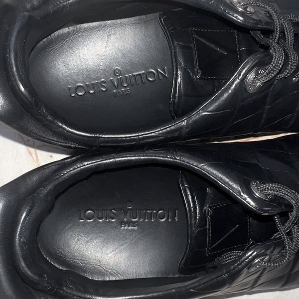 Frontrow Sneakers Crocodile Embossed Leather
