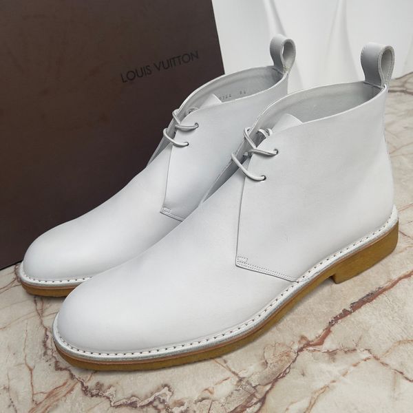 Desert Boots White Leather