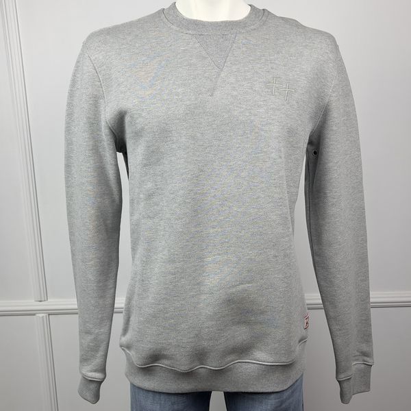 Sweatshirt Light Gray Cotton Crew Neck