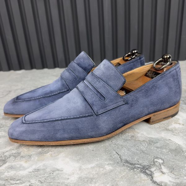 Andy Suede Blue Loafers