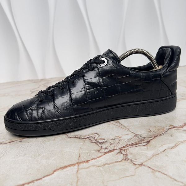 Frontrow Sneakers Crocodile Embossed Leather
