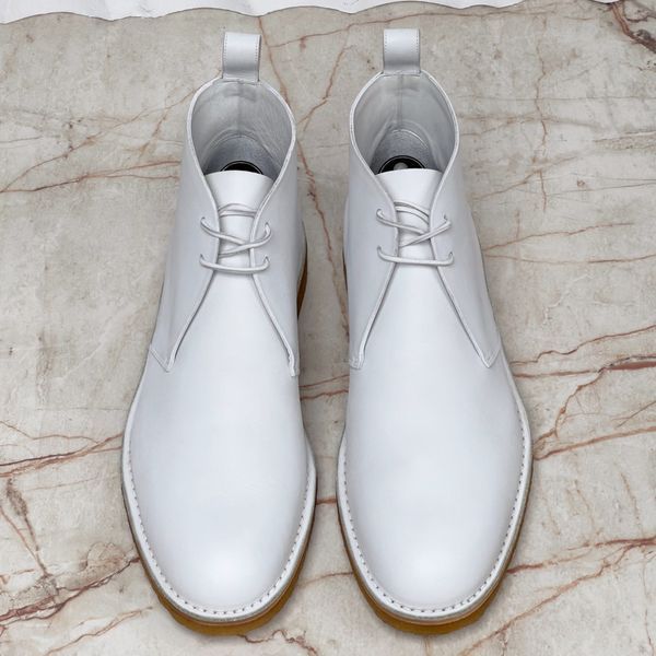 Desert Boots White Leather