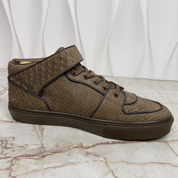 Acapulco Sneaker Trainer Python Leather Brown