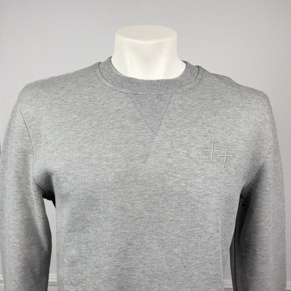 Sweatshirt Light Gray Cotton Crew Neck