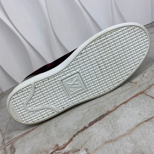 Frontrow LV Monogram кросівки червоні велюрові 2064 фото
