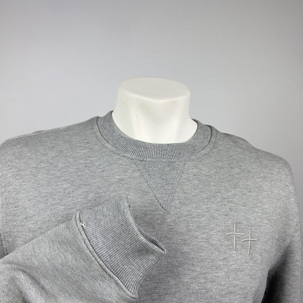 Sweatshirt Light Gray Cotton Crew Neck