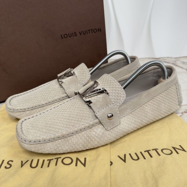 Monte Carlo Moccasins Damier Beige Suede