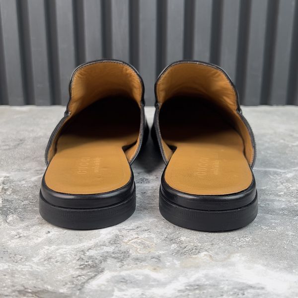 Princetown Horsebit Mule Black Leather