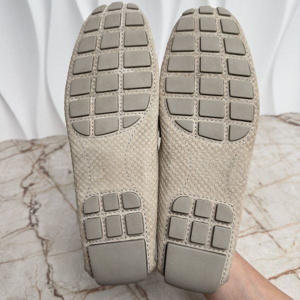 Monte Carlo Moccasins Damier Beige Suede