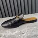 Princetown Horsebit Mule Black Leather