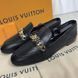 Upper Case Flat Loafers Black Leather