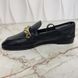 Upper Case Flat Loafers Black Leather