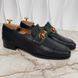 Brixton Horsebit Web Loafers Black Grain Leather