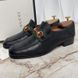 Brixton Horsebit Web Loafers Black Grain Leather
