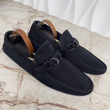 Hockenheim Moccasins Blue Suede