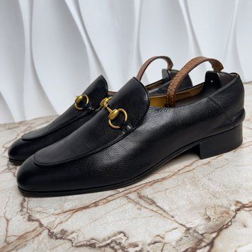 Brixton Horsebit Loafers Black Leather