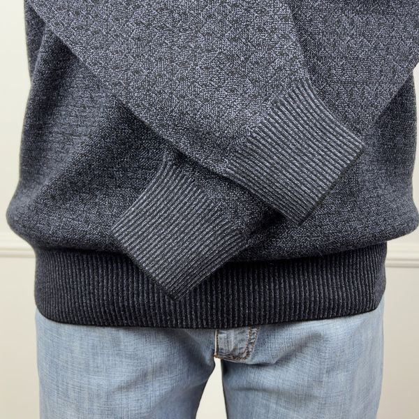 V-Neck Sweater Blue Wool Cashmere