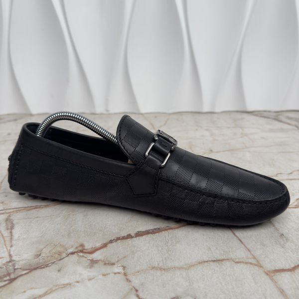 Hockenheim Damier Infini Moccasin Black Leather
