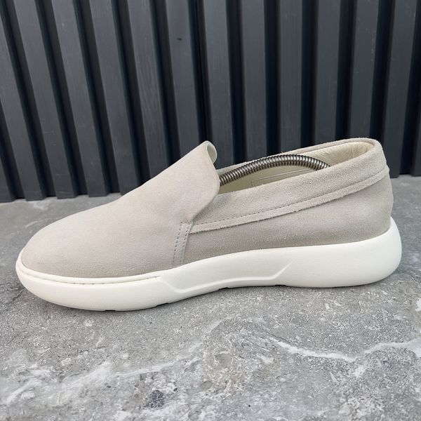 LV Pacific Monogram Damier Loafers Beige Suede