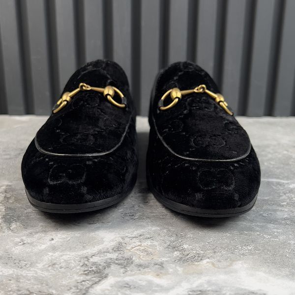 Jordaan Loafers Monogram Black Velour