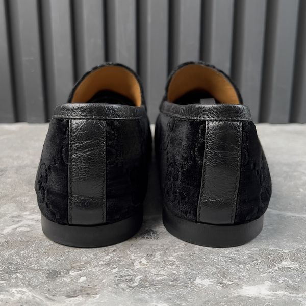 Jordaan Loafers Monogram Black Velour