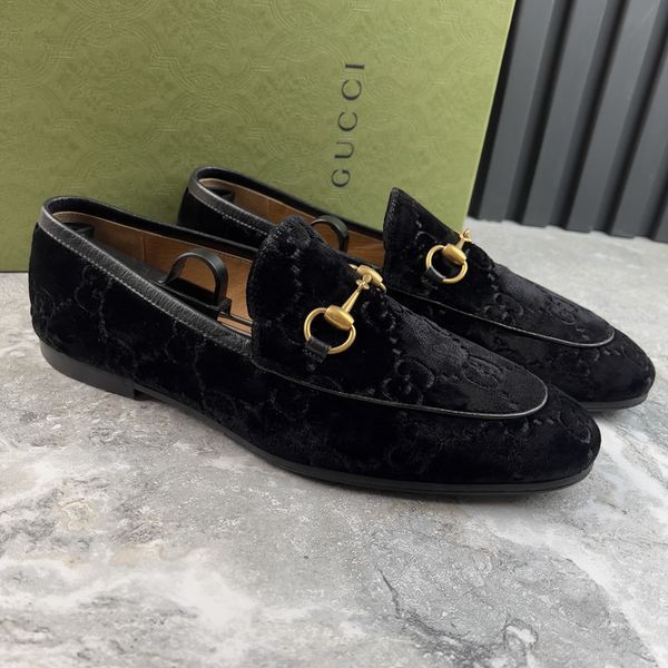 Jordaan Loafers Monogram Black Velour