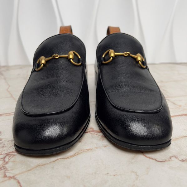 Brixton Horsebit Loafers Black Leather